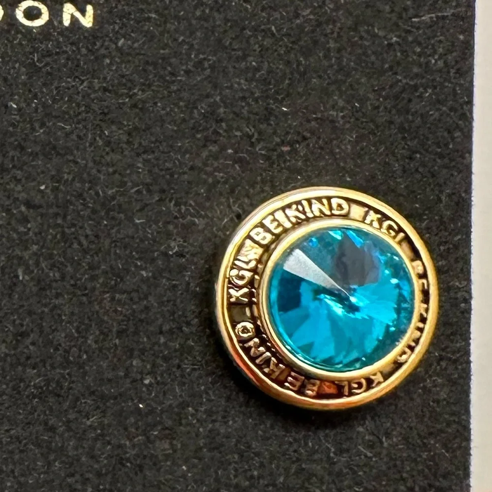 NWOT Be Kind Round Stud Earrings by Kurt Geiger London - Picture 6 of 8